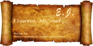 Eisenhut József névjegykártya